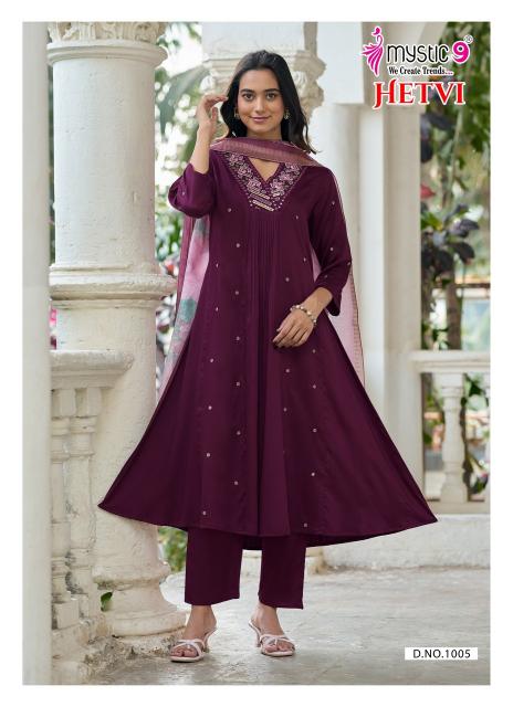 Mystic9 hetvi vol 1 kurti with palazzo wholesale